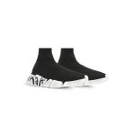 Women’s Speed 2.0 Graffiti Recycled Knit Sneaker  in Black - Image 2